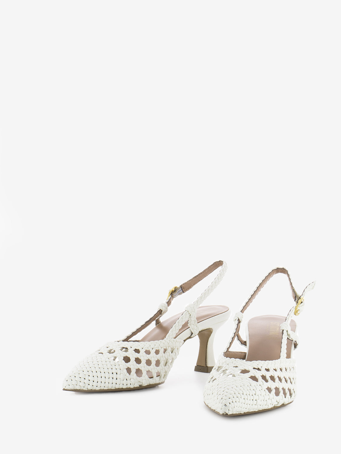 T.55 milk braid sandals