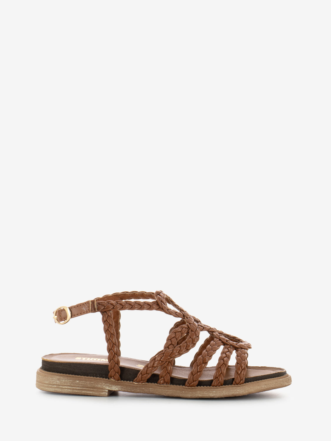 Leather braid sandals