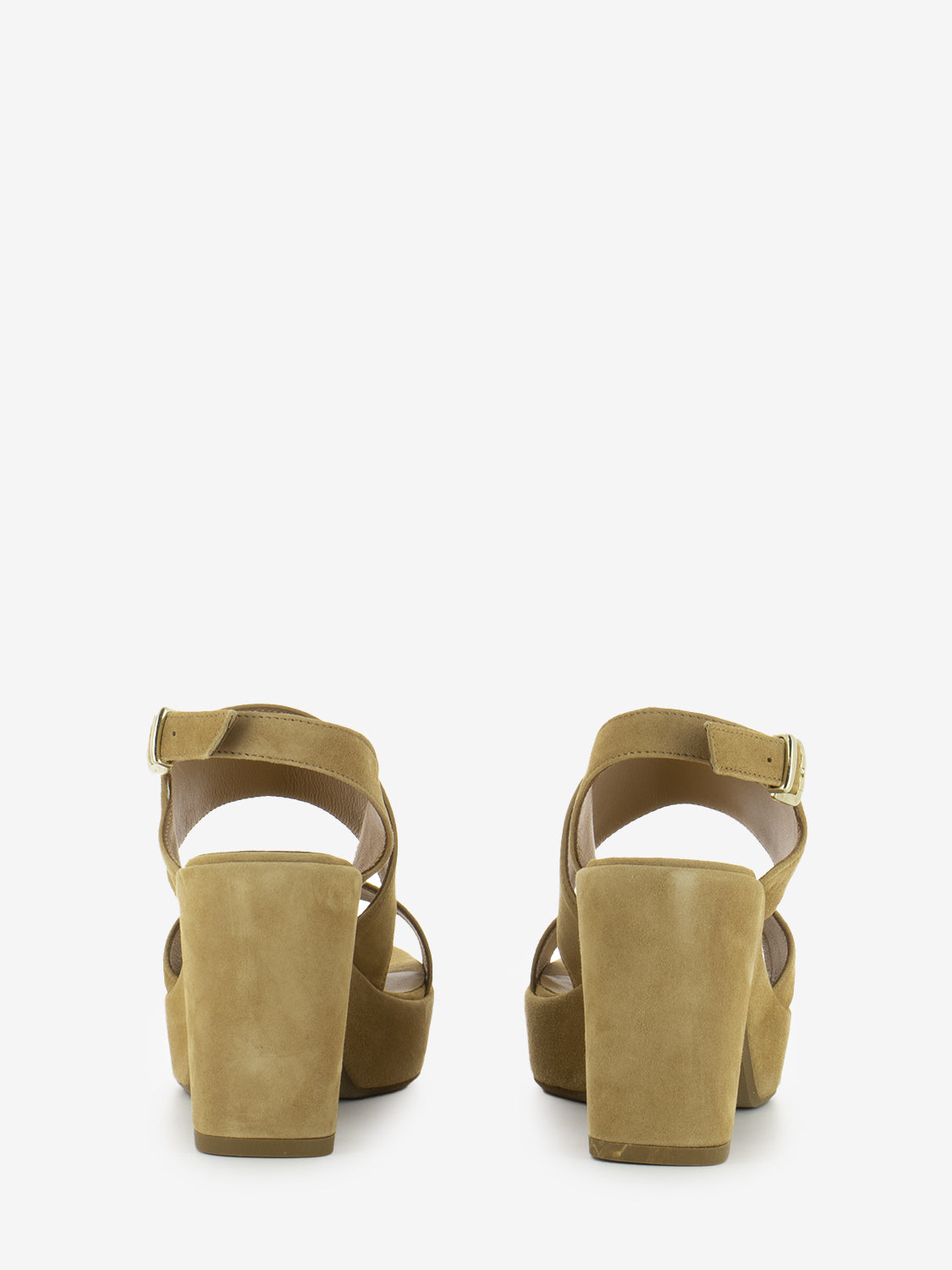 Vera suede wood sandals