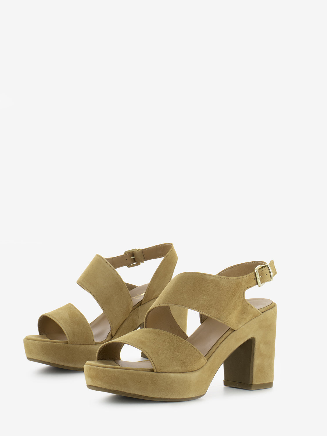 Vera suede wood sandals