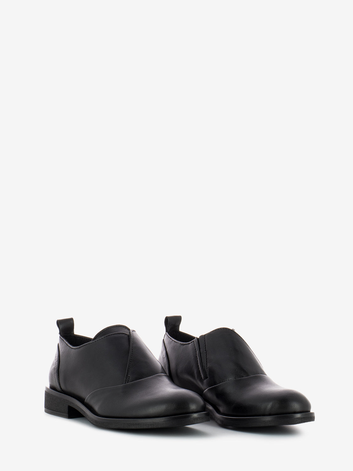 Scarpa elastico pelle nero