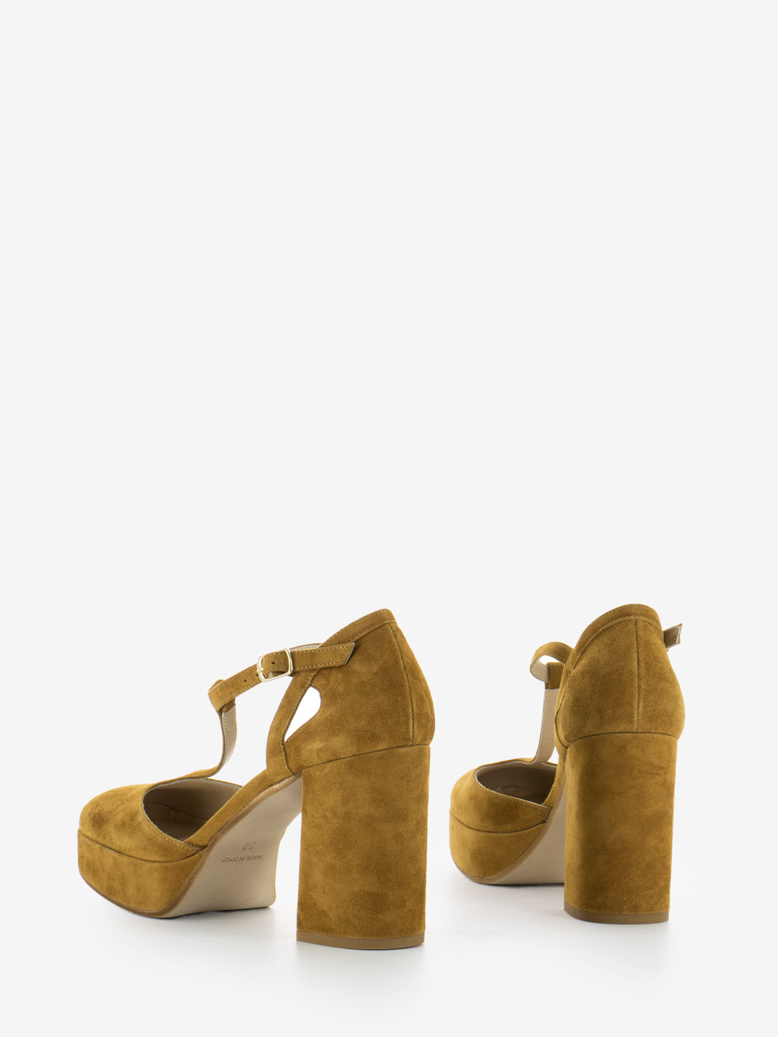 Scarpe con tacco deus cuoio