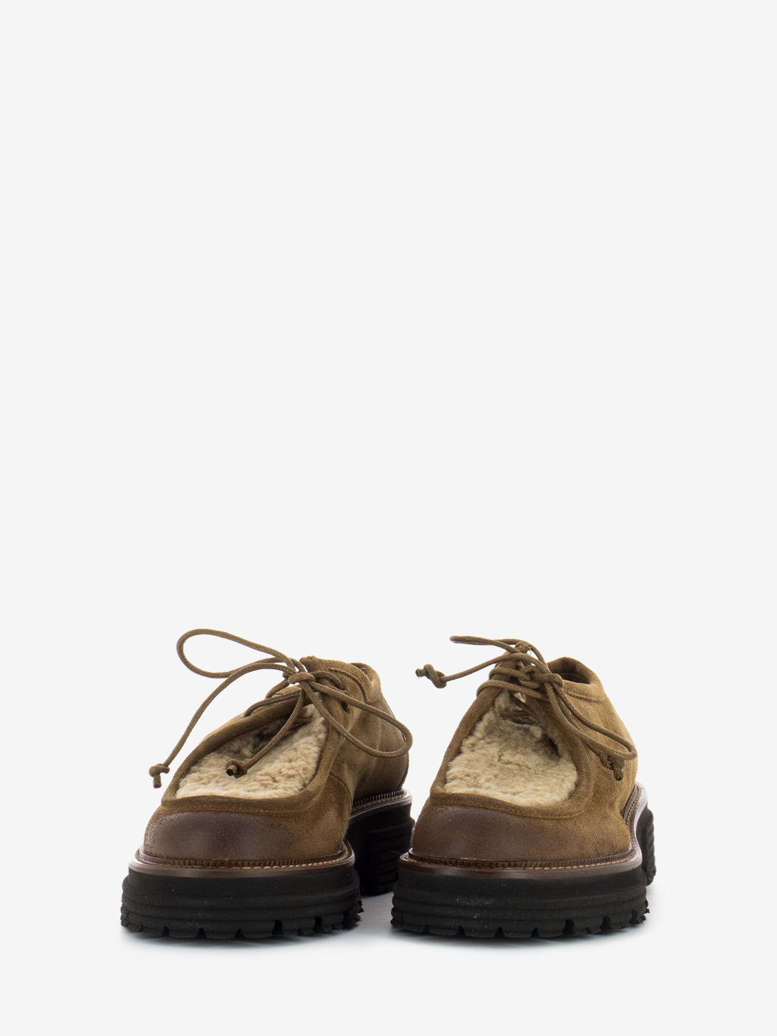 Scarpe ingegnere fondo alto camel