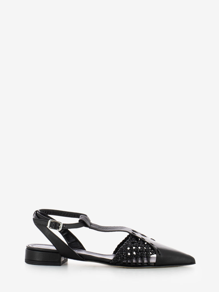 STIMM - Slingback a punta nera