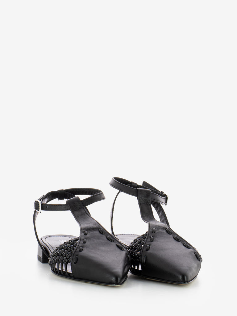 STIMM - Slingback a punta nera