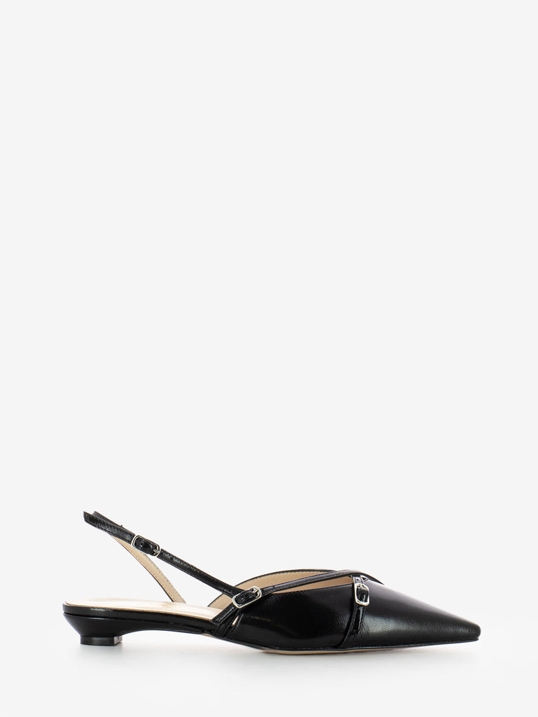 STIMM - Slingback naplak nero