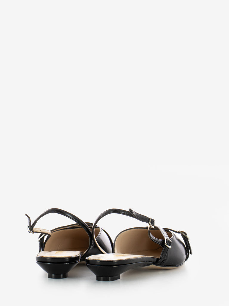 STIMM - Slingback naplak nero