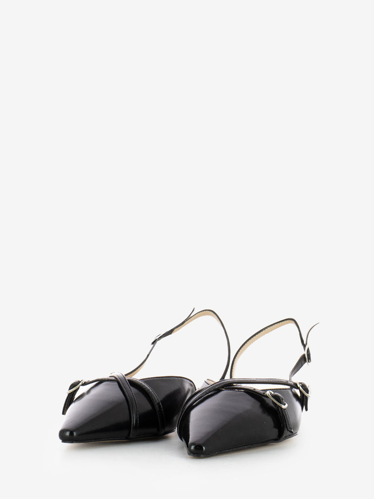 STIMM - Slingback naplak nero