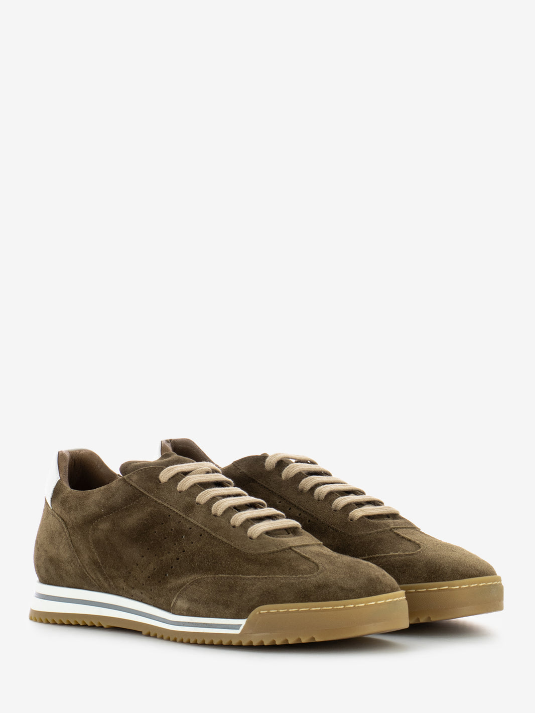 Tobacco suede sneakers