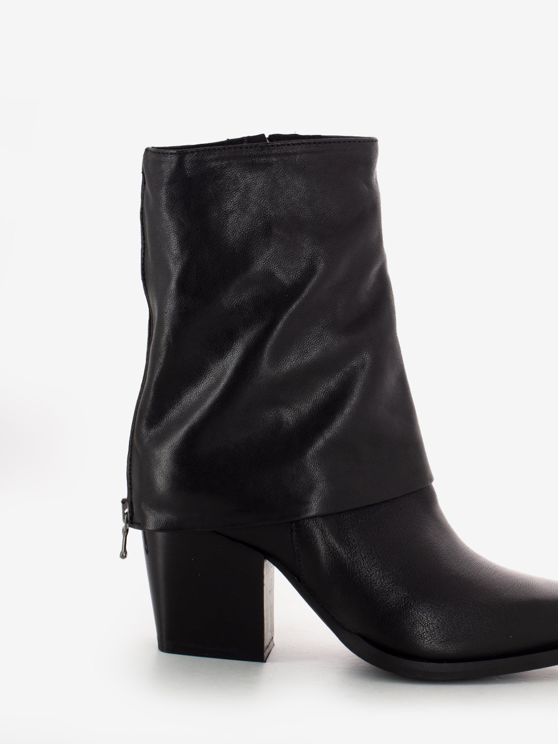 Black Texan ankle boots with gaiters