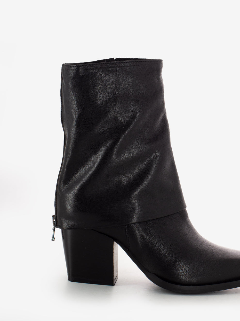 Black Texan ankle boots with gaiters