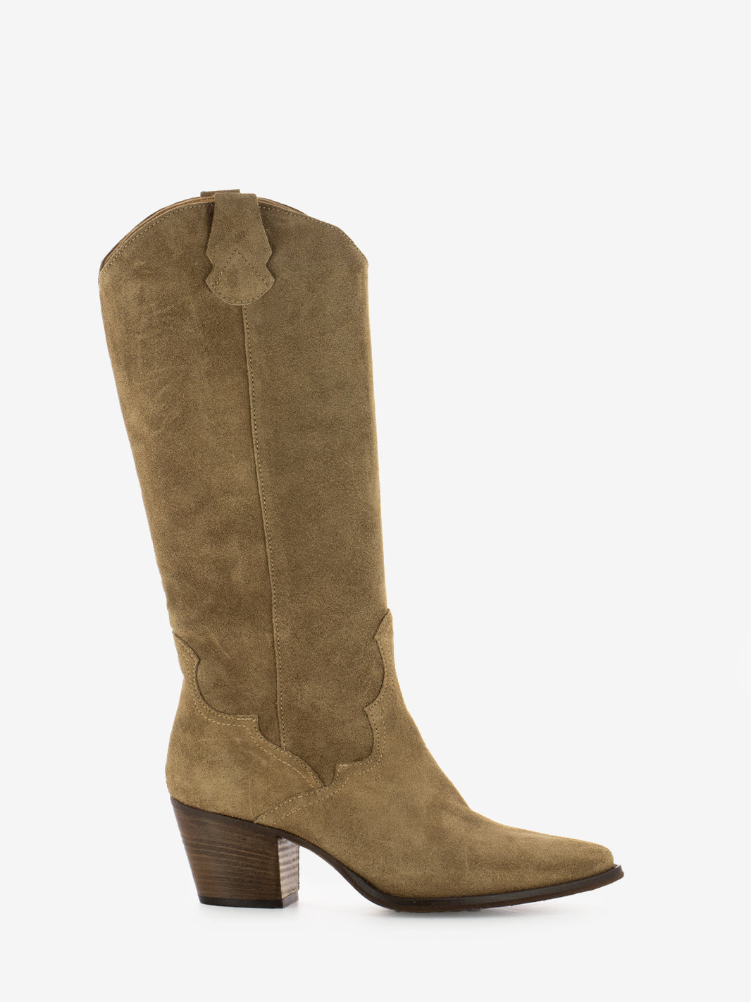 Stivali tex Julia in suede camel