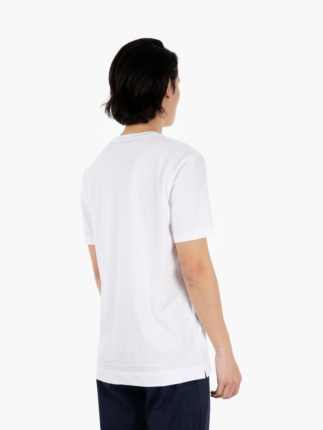 T-shirt basica in cotone bianco