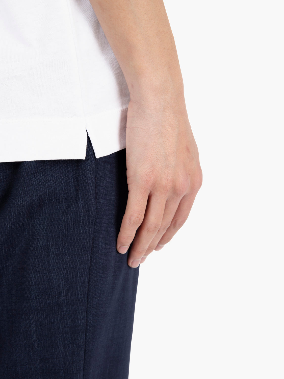 T-shirt basica in cotone bianco