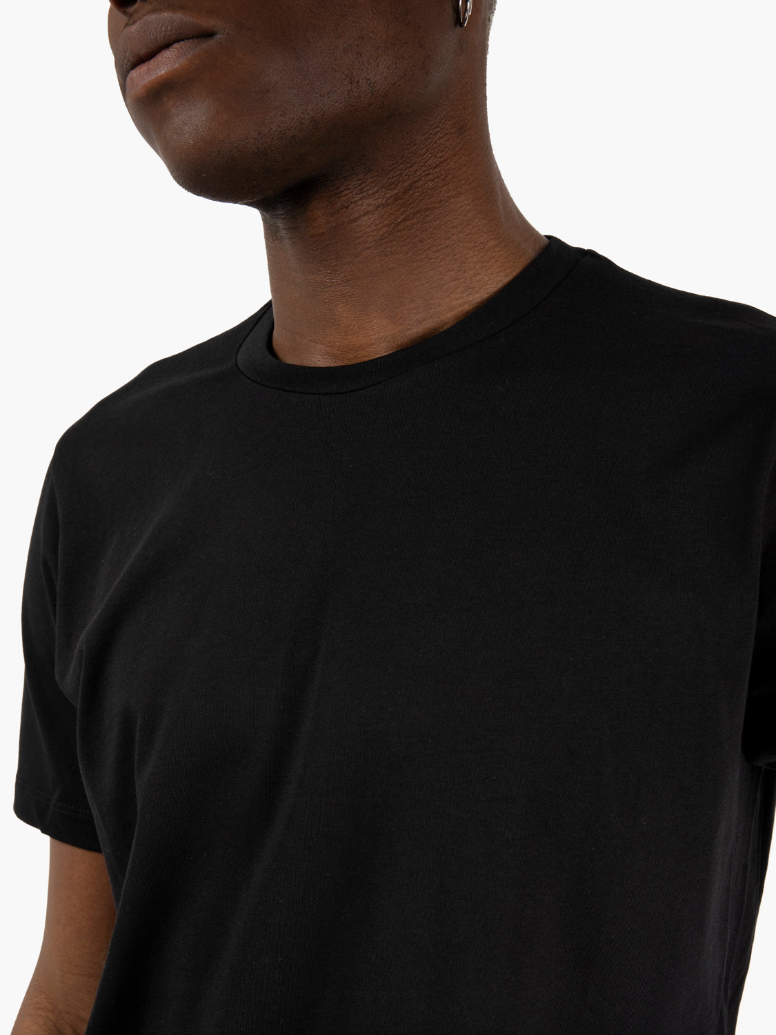 T-shirt basica in cotone nero