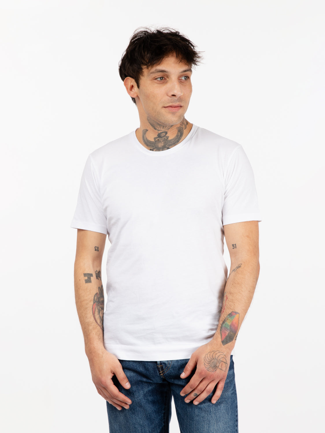 T-shirt girocollo basic bianco