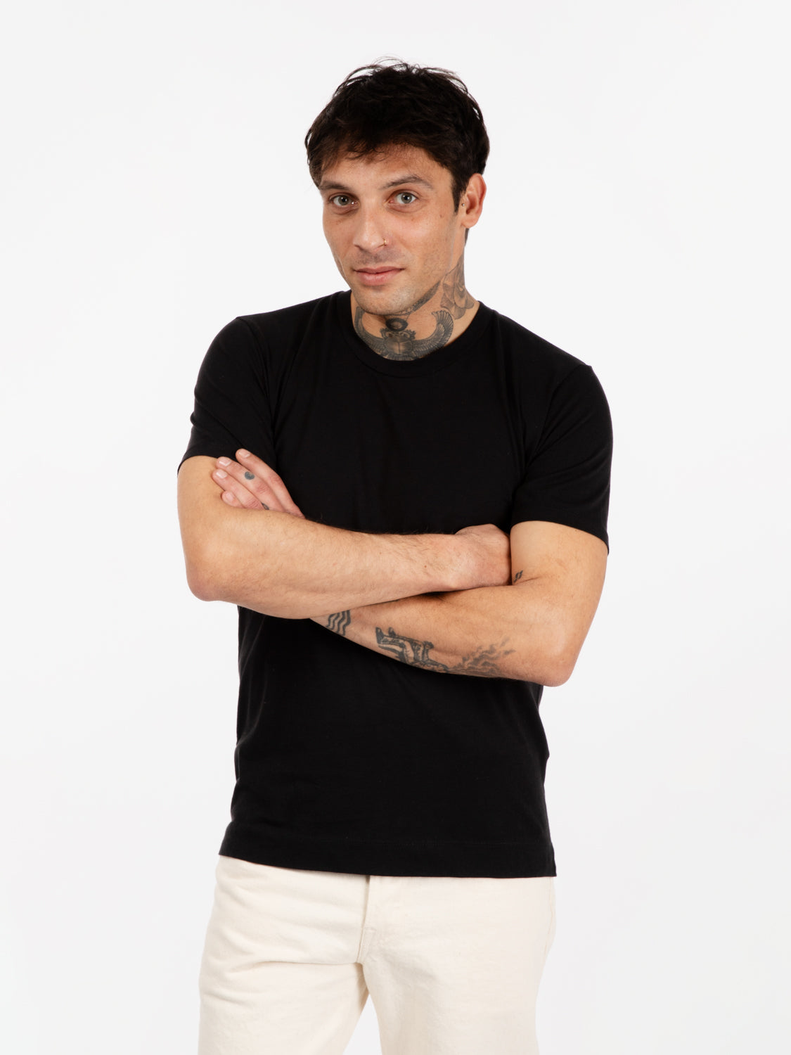 T-shirt girocollo basic nero