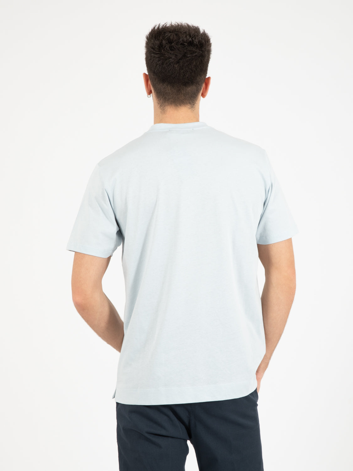 Light blue crew neck T-shirt