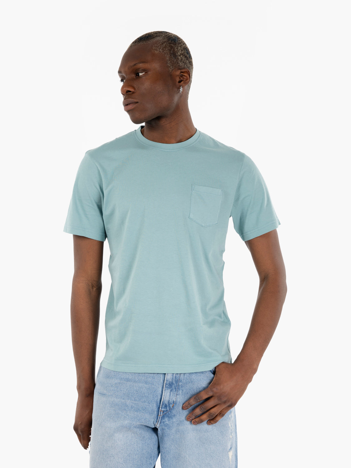 T-shirt in jersey aquamarine