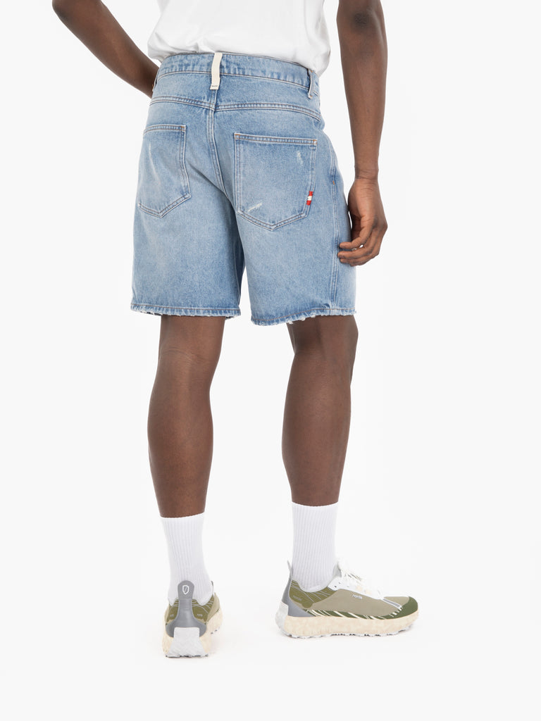 AMISH - Bermuda in denim Bernie azzurro