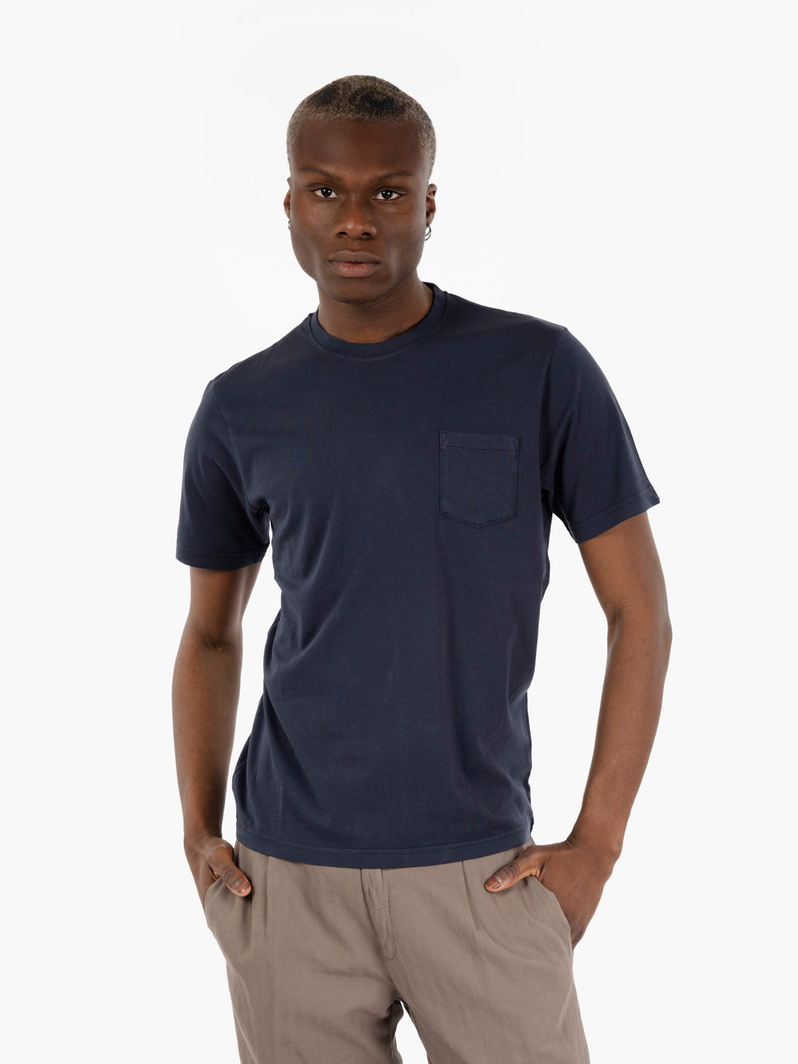 T-shirt in jersey navy