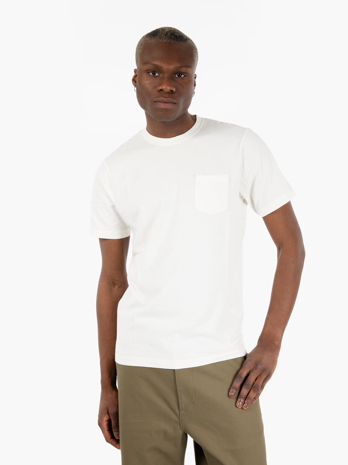 T-shirt in jersey porcellana