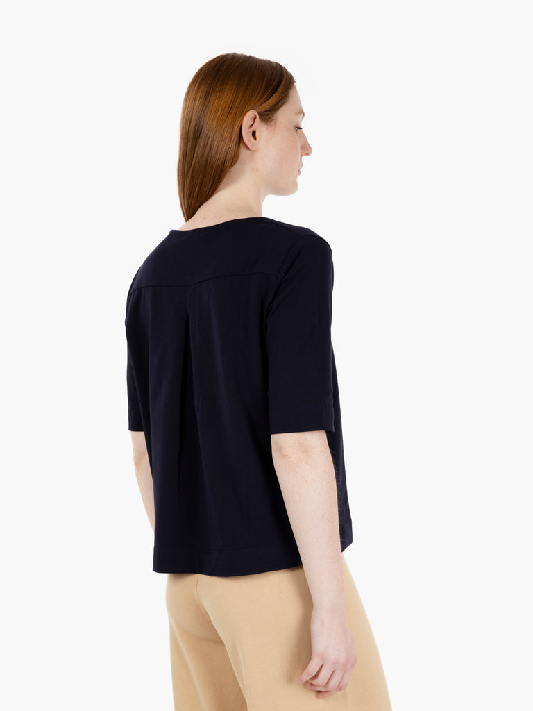 STIMM - T-shirt maniche a 3/4 bianco blu
