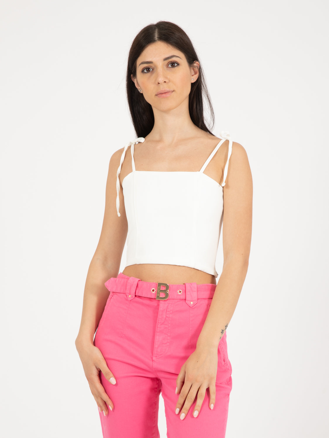 Dayana top with white laces