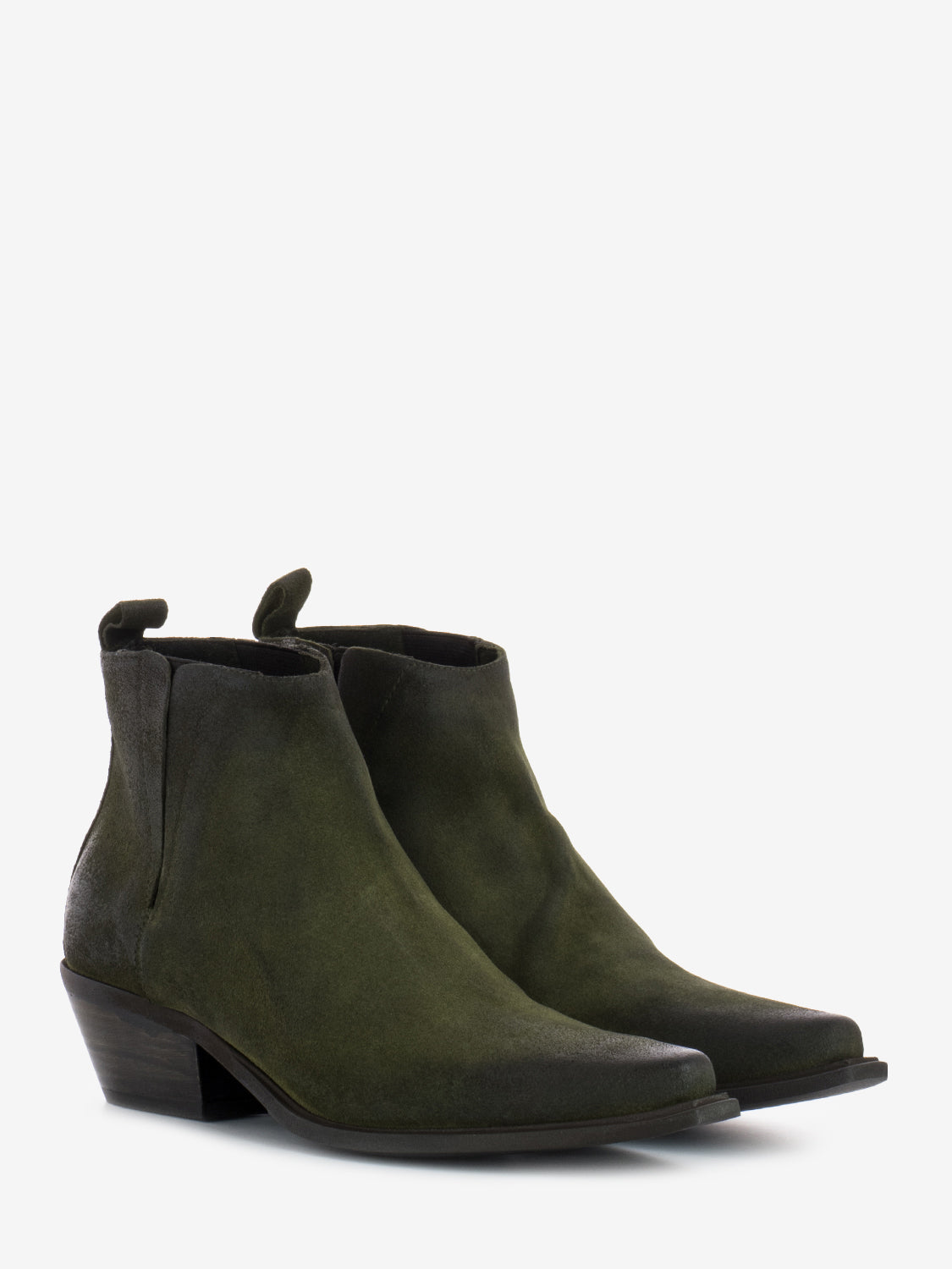 Low Tex ankle boots in olive suede