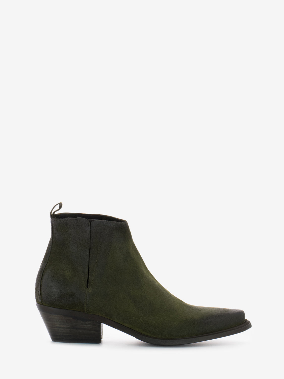 Tronchetti bassi tex in suede olive