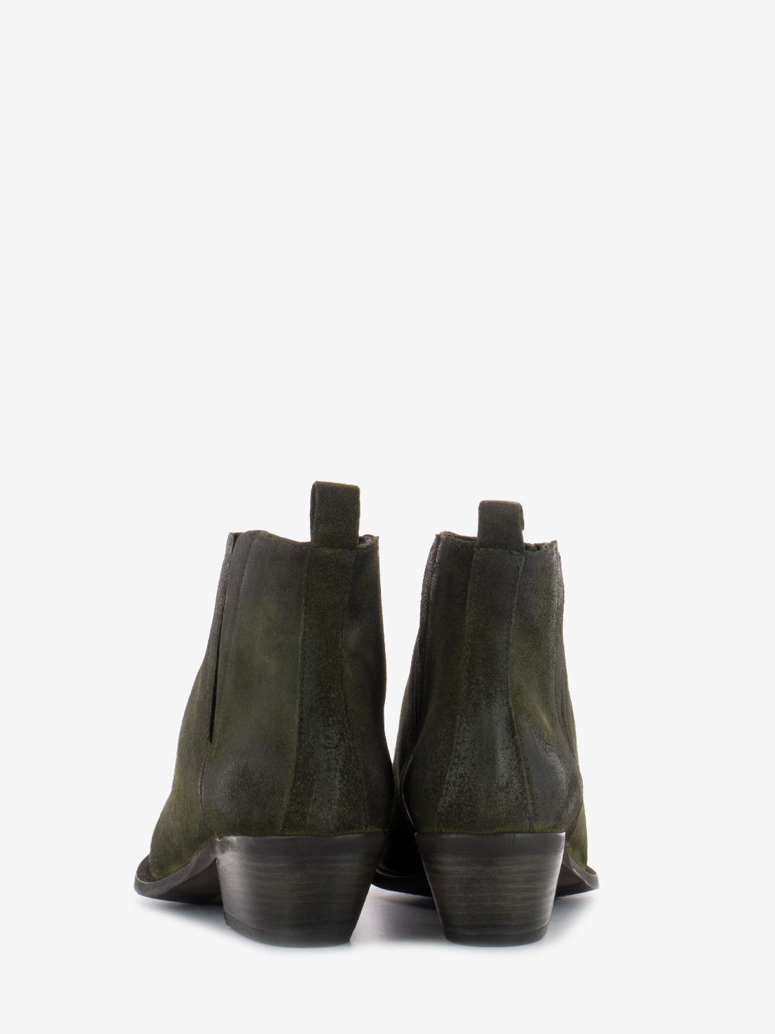 Tronchetti bassi tex in suede olive