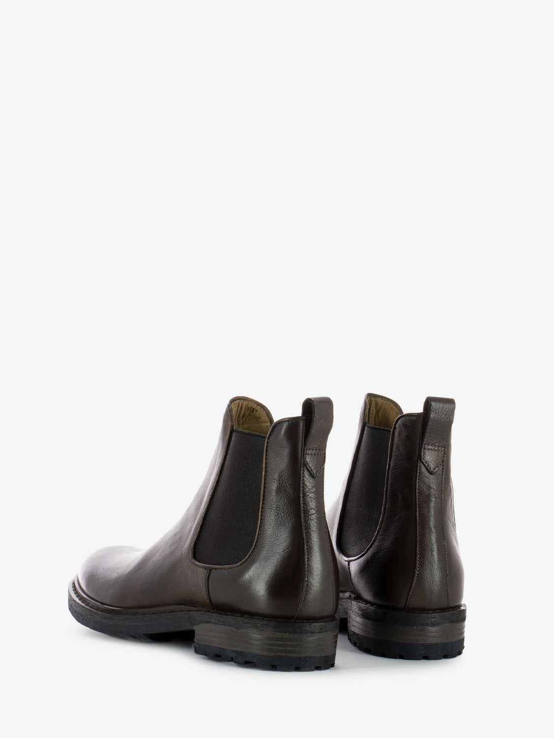 Tronchetti beatles in pelle marrone