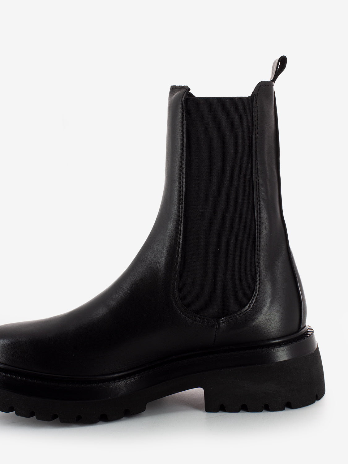 Tronchetti beatles in pelle nero