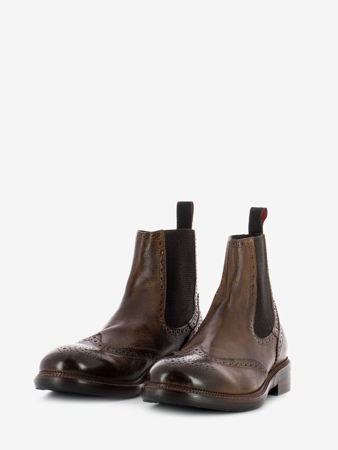 Tronchetti Candy in pelle cuoio scuro