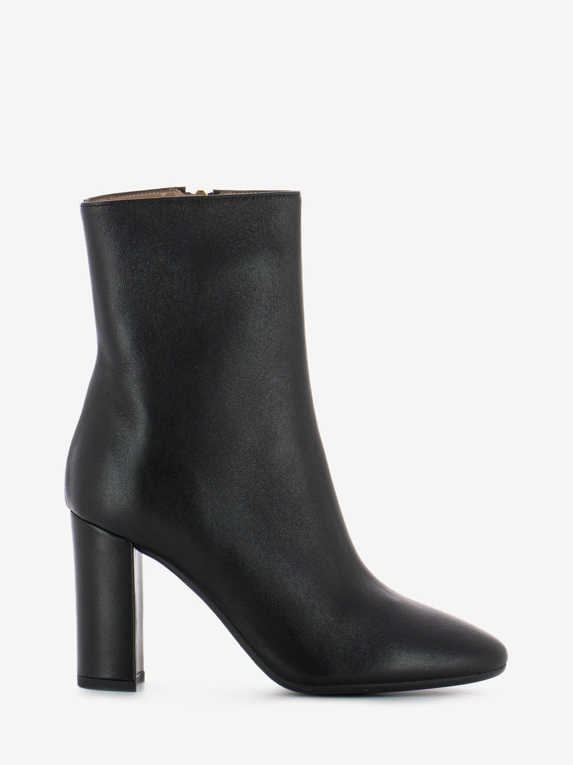 Black chunky heel ankle boots