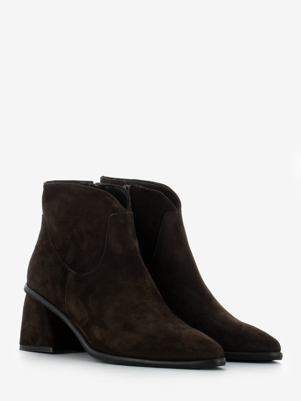 Jane ankle boots in dark brown suede