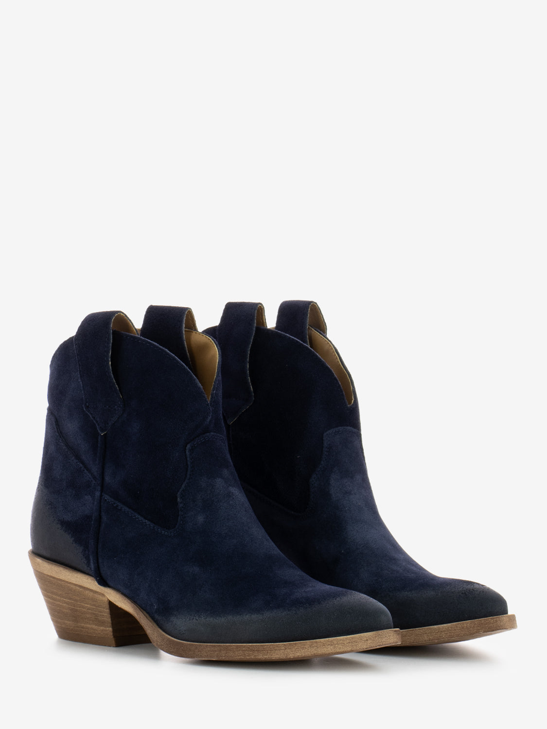 Tex Suede Ankle Boots Blue