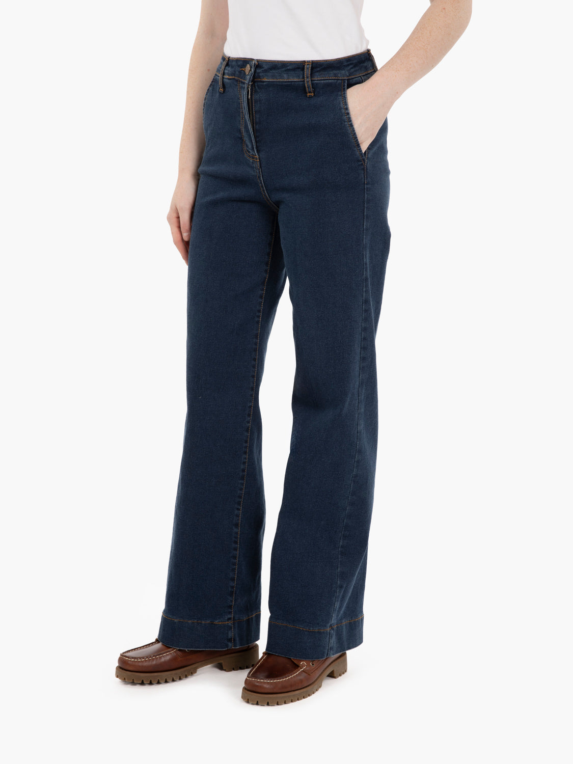Palazzo denim jeans