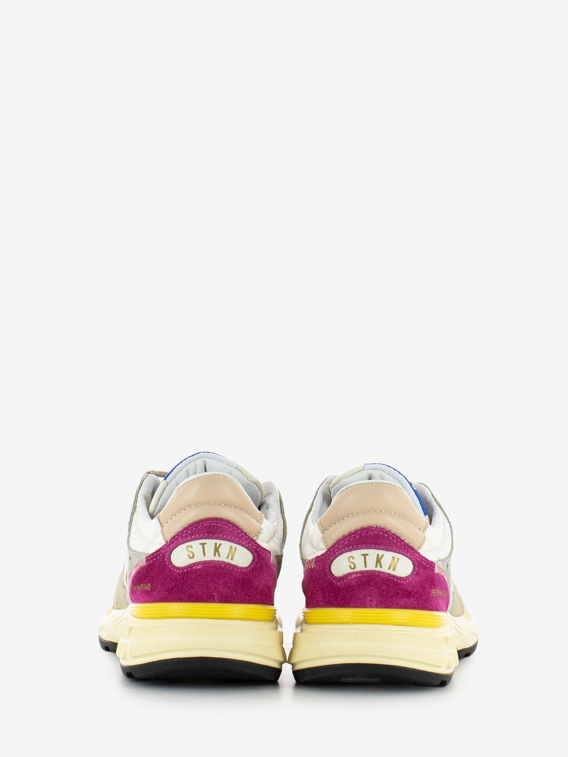 Sneakers reverse in camoscio e tessuto pokè