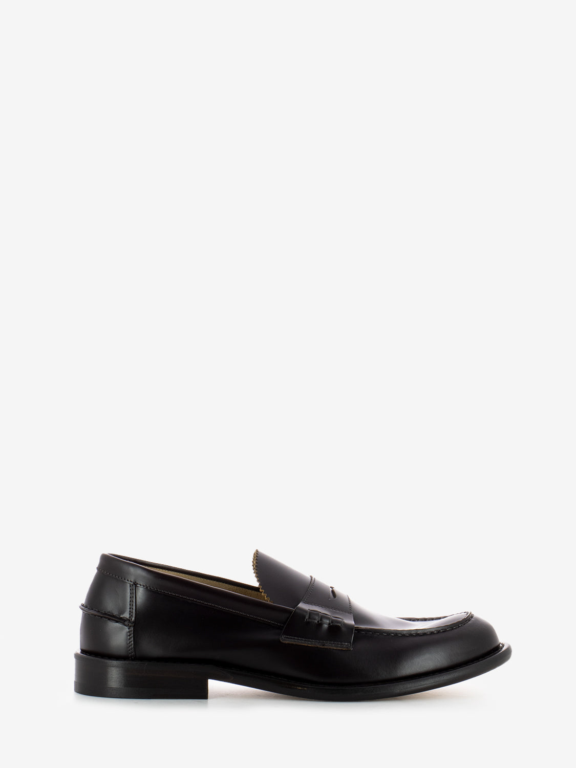 Mocassini effetto spazzolato marrone bordeaux