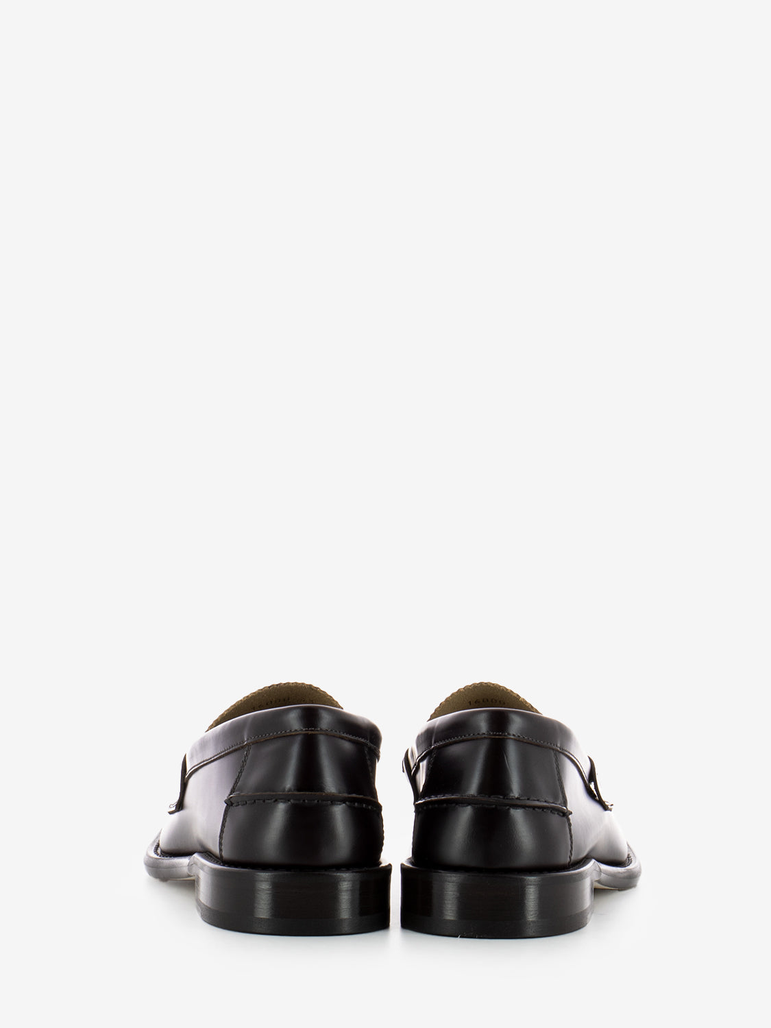 Mocassini effetto spazzolato marrone bordeaux
