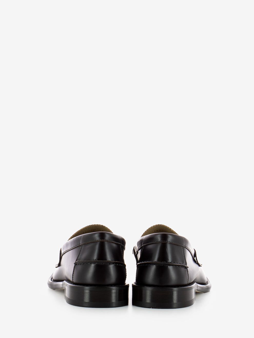 Mocassini effetto spazzolato marrone bordeaux
