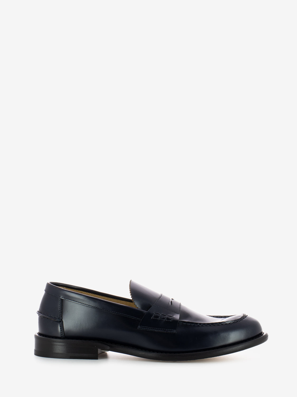 Mocassini effetto spazzolato navy