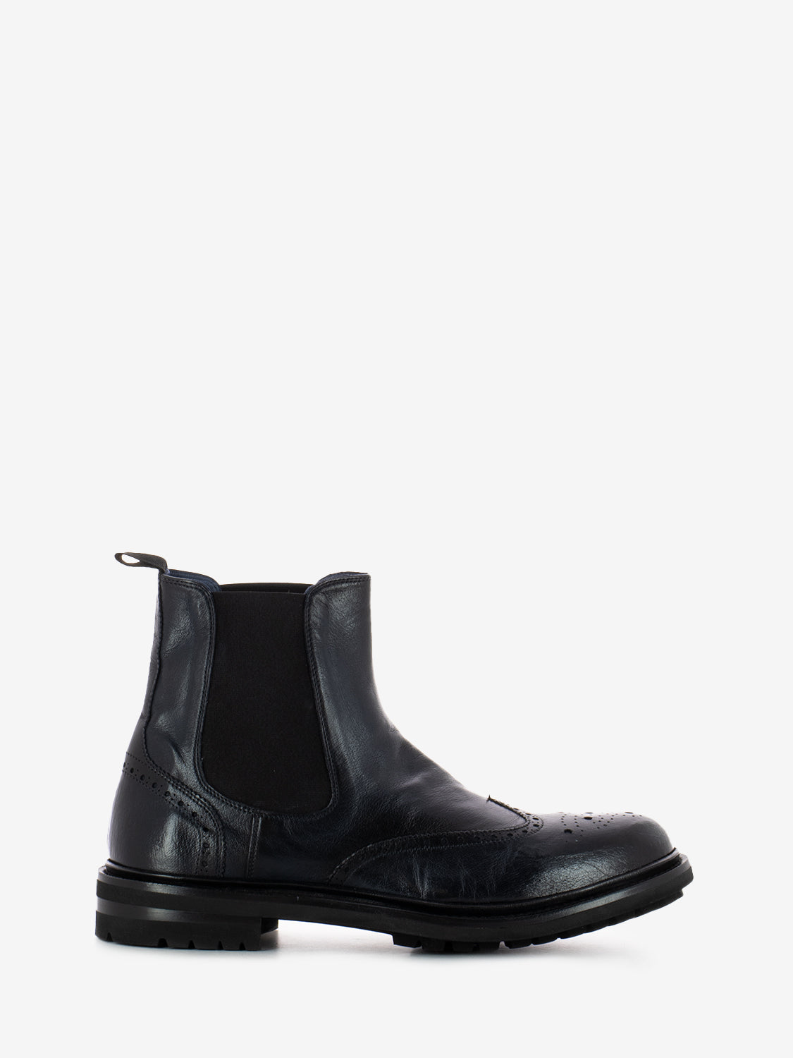 Stivaletto in pelle Bufalo navy