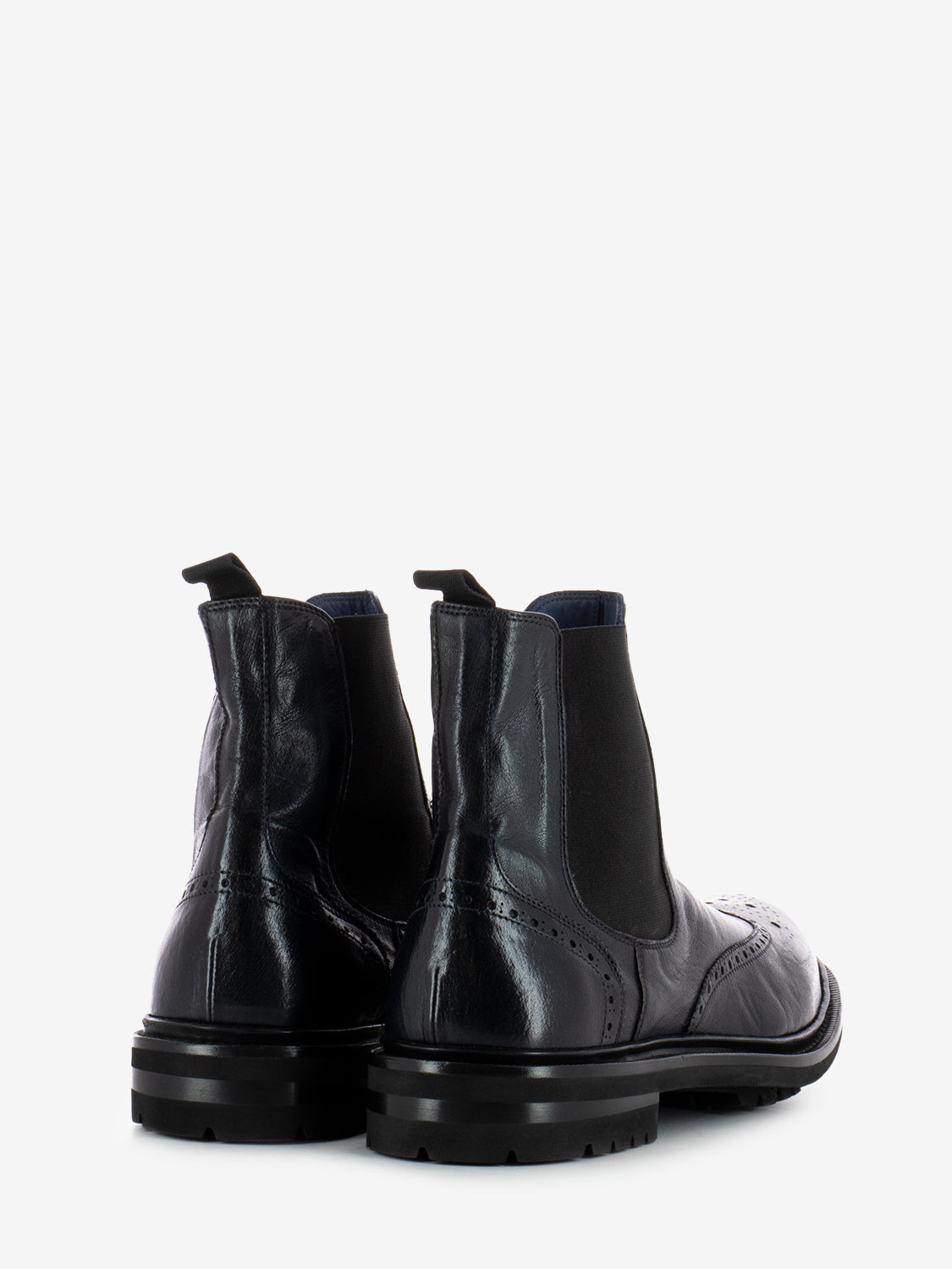 Stivaletto in pelle Bufalo navy