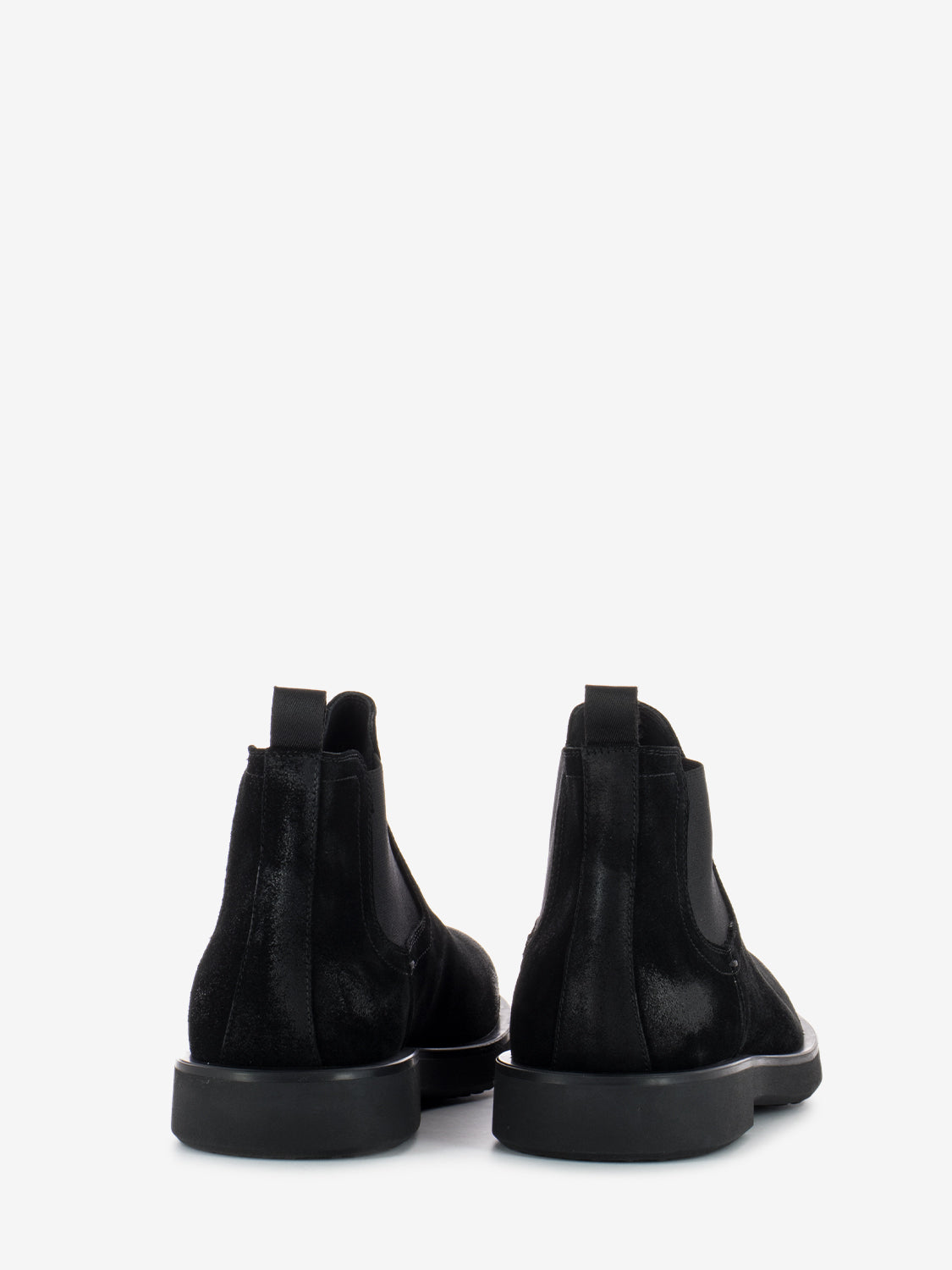 Black Softy Suede Ankle Boots