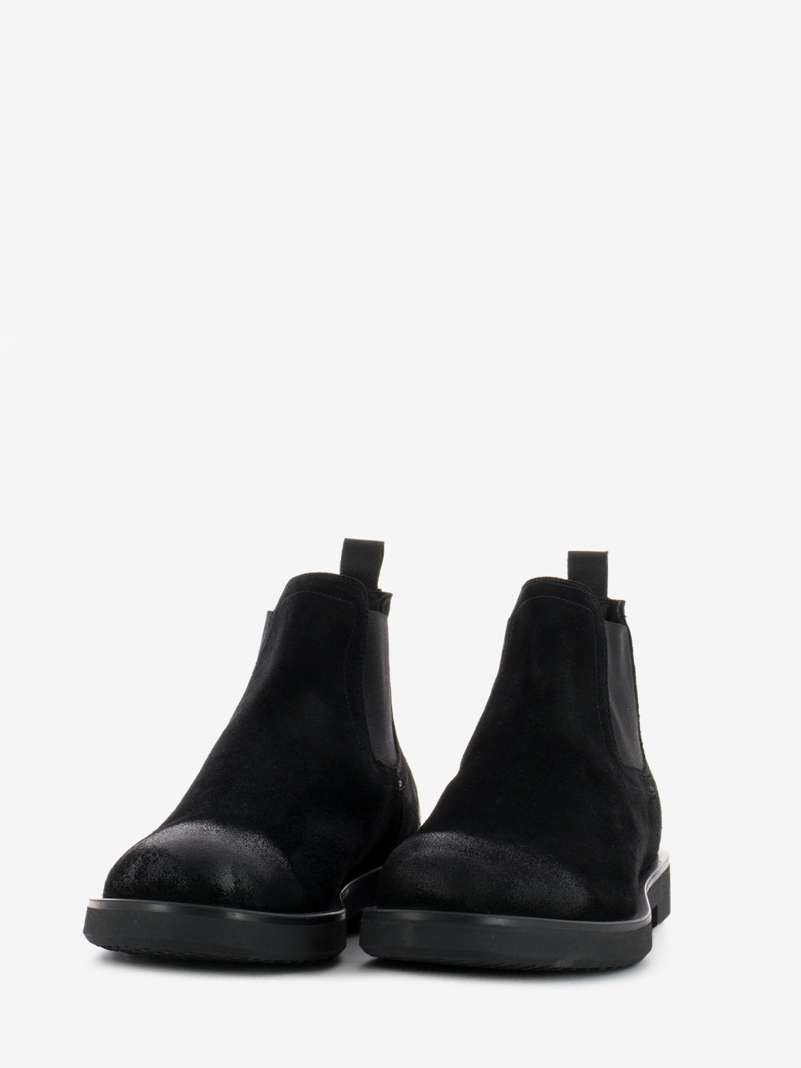 Black Softy Suede Ankle Boots