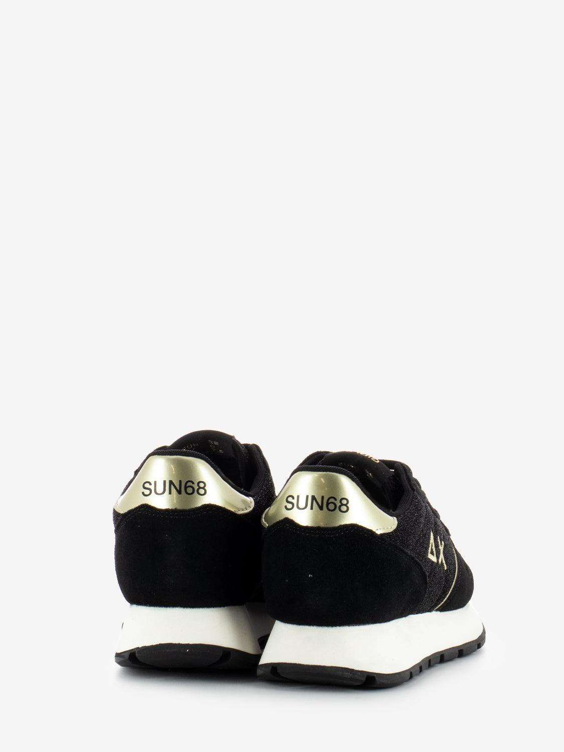 Ally glitter textile black sneakers