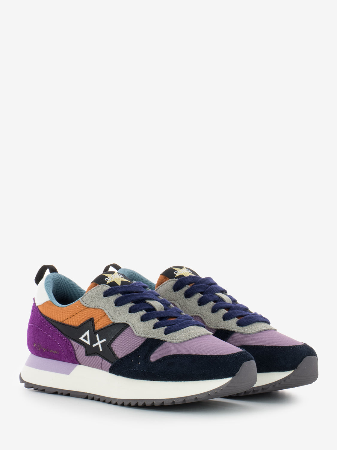 Sneakers Stargirl malva / carota / multicolor