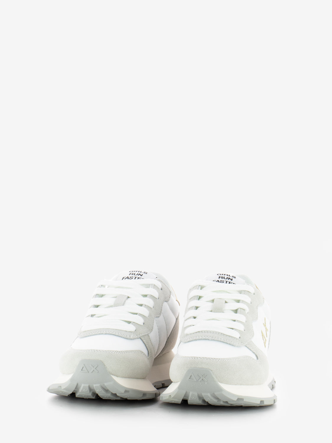 Ally suede gold silver / bianco